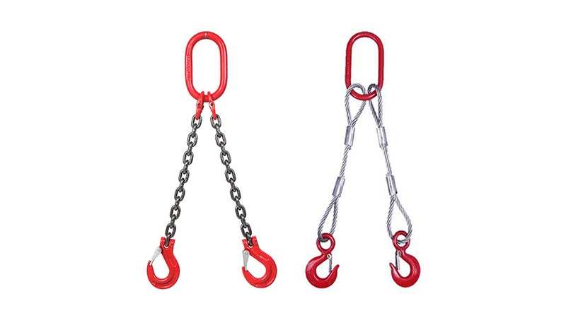 Comparación de las ventajas de las eslingas de cadena y de las eslingas de cable