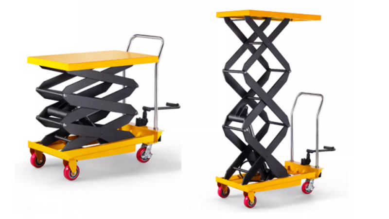 Estudio de caso de aplicación de mesa elevadora hidráulica de 1000 kg en taller de fabricación